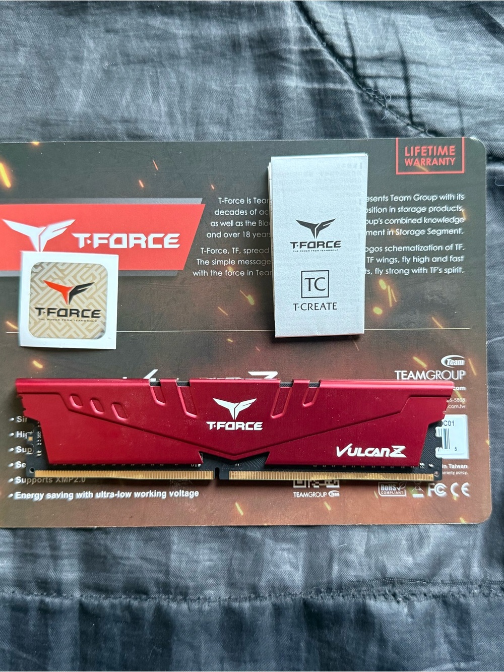 T-force Vulcan Z 1x8GB RAM DDR4 Ram Stick